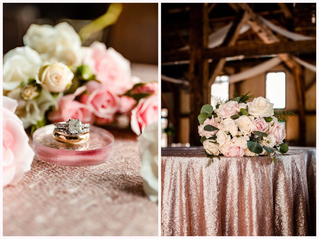 florist and ring in mississippi wedding