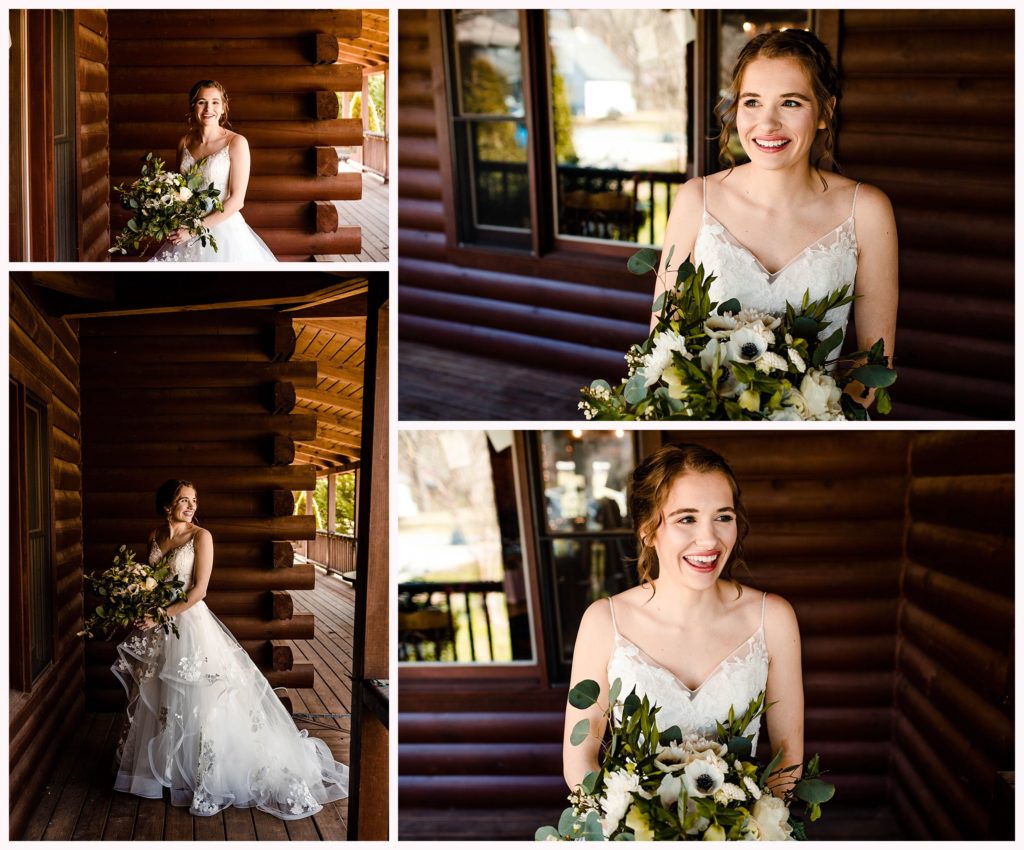 Bridal portraits with flowers grown in north carolina matthews renfrow farms weddings