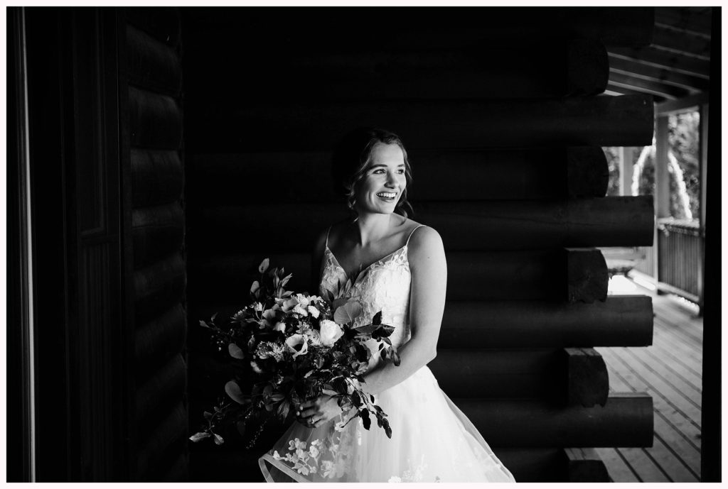 black and white bridal portrait by charlotte wedding photographer wyeth augustine