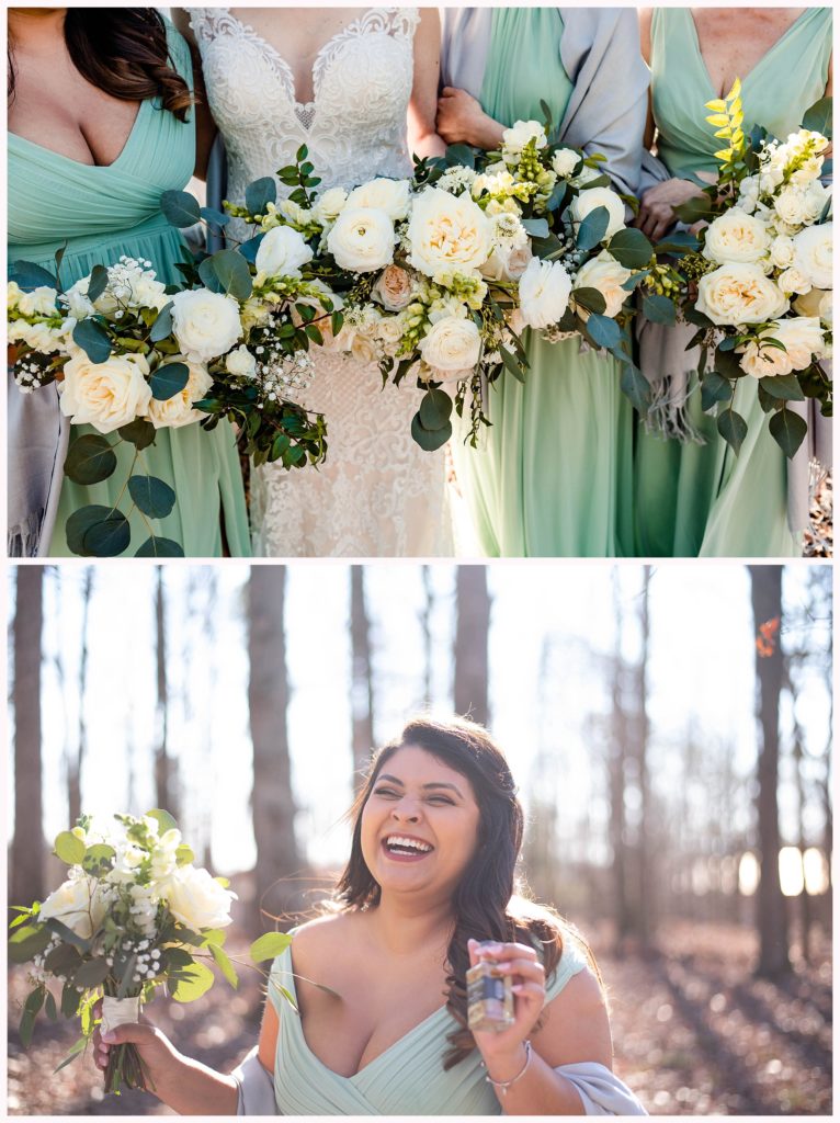 Florals at the Farm at Brusharbor by Charlotte Wedding Photographer Wyeth Augustine
