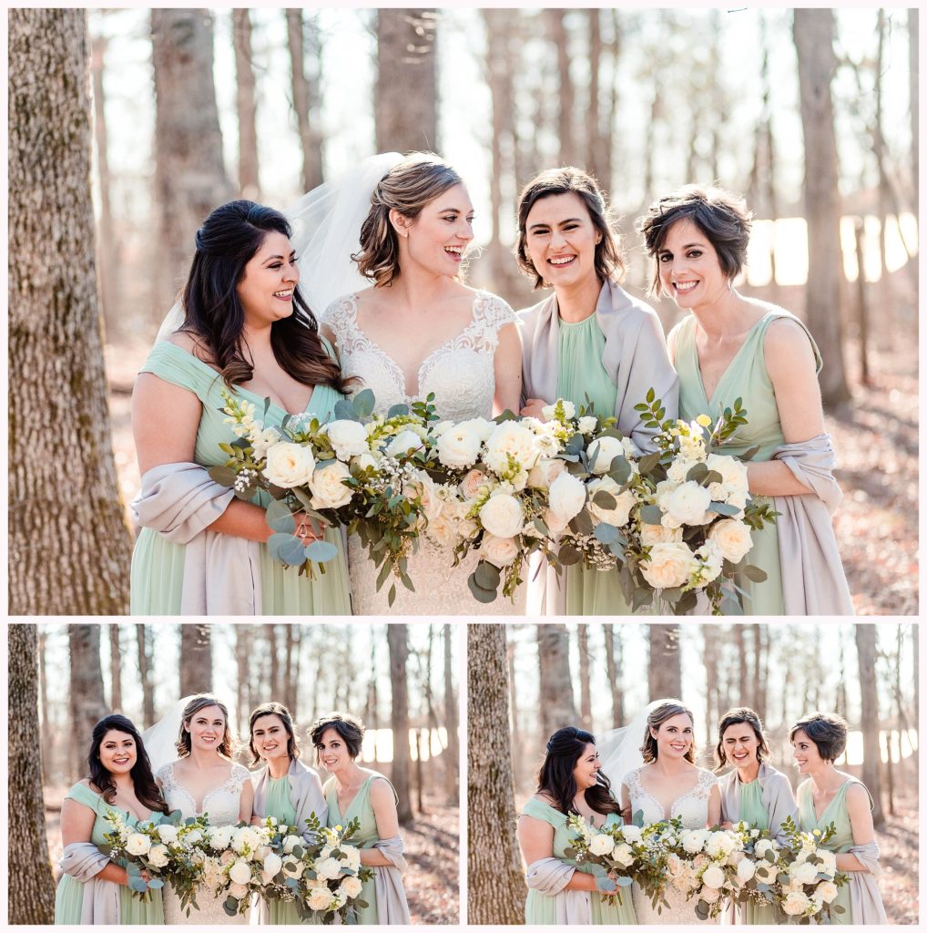 Bridesmaid photos at North Carolina wedding