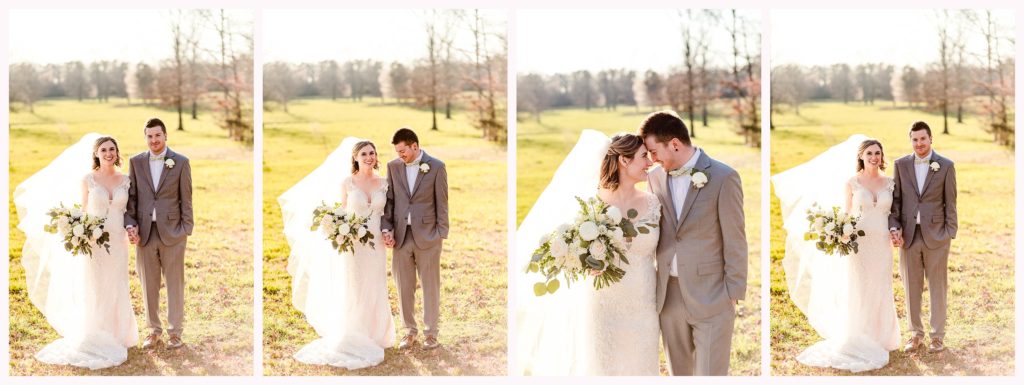 Bride and groom photos at Charlotte venue