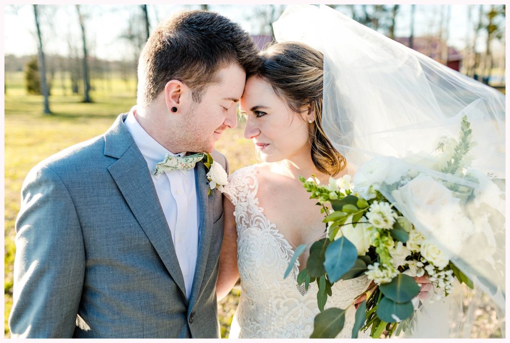 Choosing to do a first look in Charlotte, North Carolina with wedding photographer Wyeth Augustine