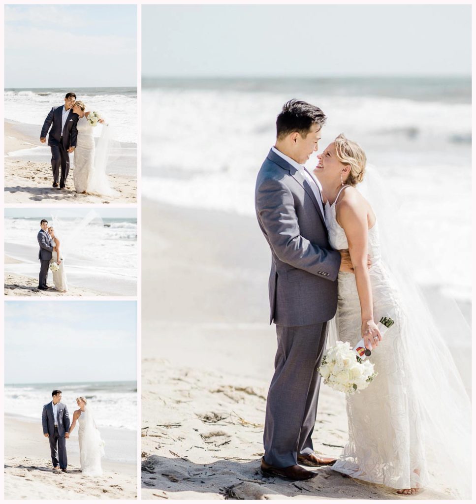 wedding photos on north carolina beach