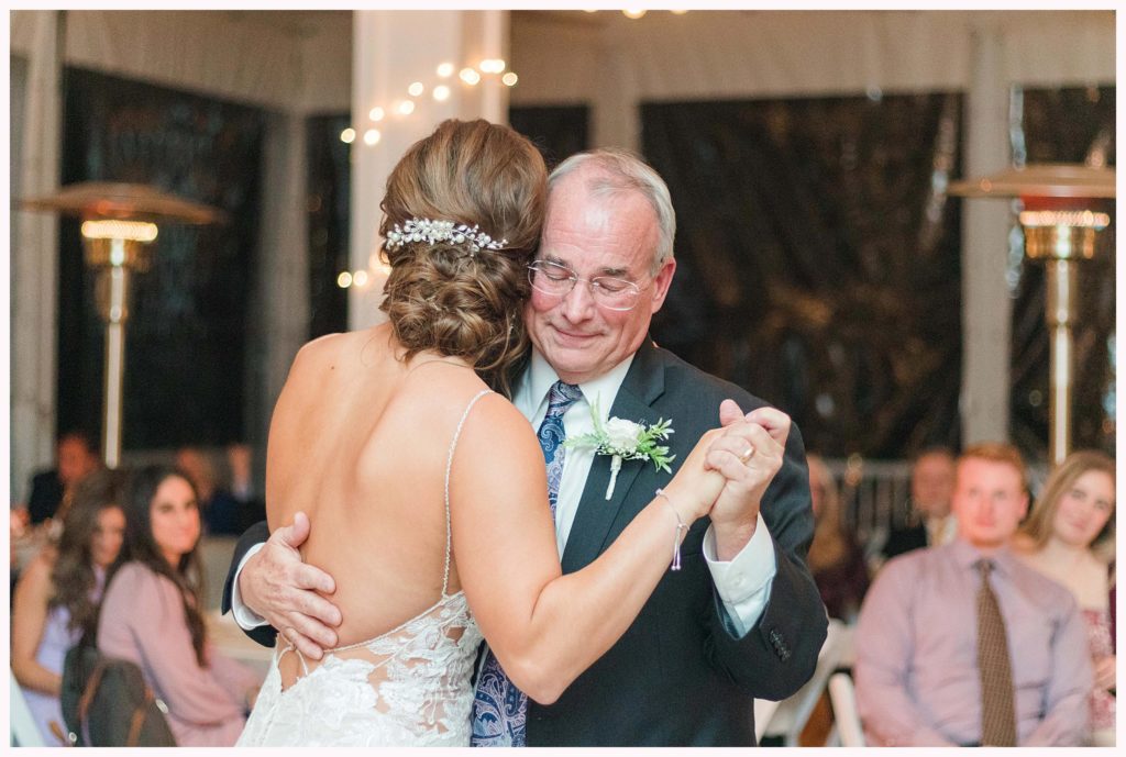 bride and dad share a dance